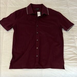 NWT - BR Men's Burgundy Shirt